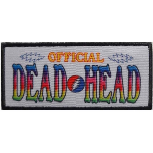 Grateful Dead - Official Dead Head Printed Patch i gruppen MERCHANDISE / Tygmärke / Pop-Rock hos Bengans Skivbutik AB (5520462)