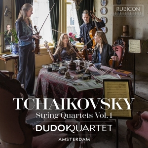 Dudok Quartet Amsterdam - Tchaikovsky: String Quartets Vol. 1 - No. 1 & 2 i gruppen CD / Klassiskt hos Bengans Skivbutik AB (5521622)