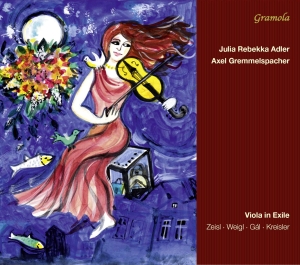 Adler Julia Rebekka - Viola In Exile i gruppen CD / Klassiskt hos Bengans Skivbutik AB (5524259)