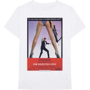 James Bond - For Your Eyes Poster Uni Wht    i gruppen MERCHANDISE / T-shirt / Film-Musikal hos Bengans Skivbutik AB (5524518r)