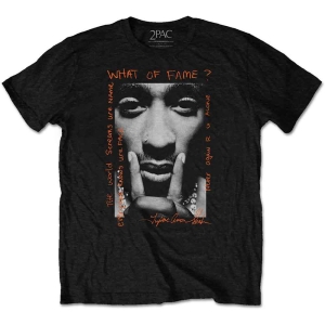 Tupac - What Of Fame? Uni Bl    i gruppen MERCHANDISE / T-shirt / Hip Hop-Rap hos Bengans Skivbutik AB (5524684)