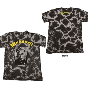 Tupac - Makaveli Uni Grey Dip-Dye    i gruppen MERCHANDISE / T-shirt / Hip Hop-Rap hos Bengans Skivbutik AB (5524812r)
