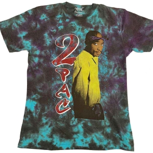 Tupac - Vintage Tupac Uni Blue Dip-Dye    i gruppen MERCHANDISE / T-shirt / Hip Hop-Rap hos Bengans Skivbutik AB (5524813r)