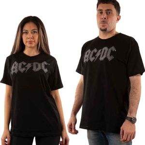 Ac/Dc - Logo Diamante Uni Bl     (S) i gruppen MERCHANDISE / T-shirt / Hårdrock hos Bengans Skivbutik AB (5525051)