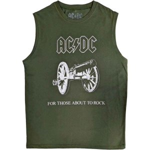 Ac/Dc - About To Rock Uni Green Tank:  i gruppen MERCH / T-Shirt / Rockoff_Nya April24 hos Bengans Skivbutik AB (5525355r)