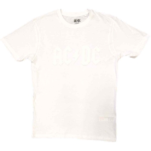 Ac/Dc - Logo Hi-Build Uni Wht    i gruppen MERCHANDISE / T-shirt / Hårdrock hos Bengans Skivbutik AB (5525359r)