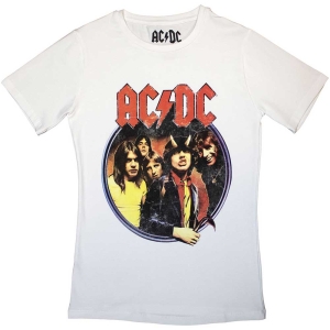 Ac/Dc - Highway To Hell Circle Lady Wht    i gruppen MERCHANDISE / T-shirt / Hårdrock hos Bengans Skivbutik AB (5525361r)