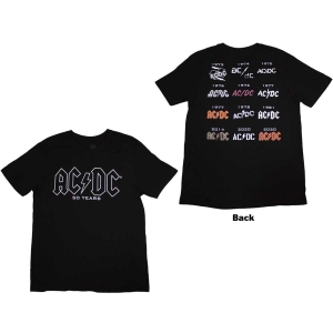 Ac/Dc - Logo History Uni Bl i gruppen MERCHANDISE / T-shirt / Hårdrock hos Bengans Skivbutik AB (5525363r)