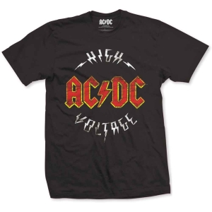 Ac/Dc - Logo High Voltage Uni Bl    i gruppen MERCHANDISE / T-shirt / Hårdrock hos Bengans Skivbutik AB (5525371r)