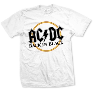 Ac/Dc - Back In Black Circle Uni Wht    i gruppen MERCHANDISE / T-shirt / Hårdrock hos Bengans Skivbutik AB (5525372r)