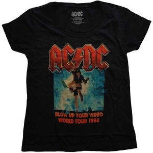 Ac/Dc - Blow Up Your Video Scoop Neck Lady Bl    i gruppen MERCHANDISE / T-shirt / Hårdrock hos Bengans Skivbutik AB (5525382r)