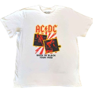 Ac/Dc - Back In Black Tour 1980 Uni Wht  3 i gruppen MERCHANDISE / T-shirt / Hårdrock hos Bengans Skivbutik AB (5525417r)