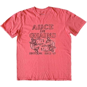 Alice In Chains - Totem Fish Uni Pink    i gruppen MERCH / T-Shirt / Rockoff_Nya April24 hos Bengans Skivbutik AB (5525810r)
