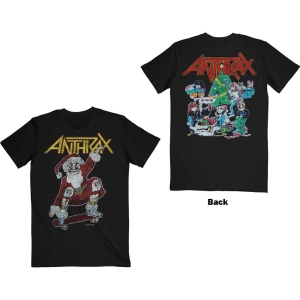 Anthrax - Vintage Christmas Uni Bl    i gruppen MERCHANDISE / T-shirt / Hårdrock hos Bengans Skivbutik AB (5526180r)