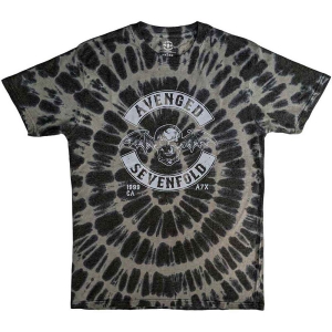 Avenged Sevenfold - Deathbat Crest Uni Char Dip-Dye    i gruppen MERCH / T-Shirt / Rockoff_Nya April24 hos Bengans Skivbutik AB (5526508r)