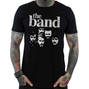 The Band - Heads Uni Bl    i gruppen MERCH / T-Shirt / Rockoff_Nya April24 hos Bengans Skivbutik AB (5526529r)