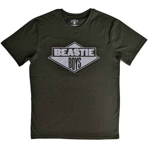 Beastie Boys - B&W Logo Uni Green    i gruppen MERCHANDISE / T-shirt / Hip Hop-Rap hos Bengans Skivbutik AB (5526680r)
