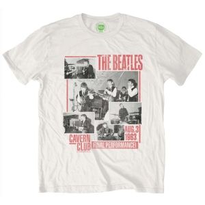 Beatles - Final Performance Uni Wht T-Shirt i gruppen MERCHANDISE / T-shirt / Pop-Rock hos Bengans Skivbutik AB (5527397r)