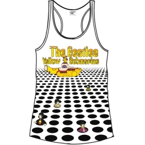 The Beatles - Sea Of Holes & Logo Lady Wht Vest:  i gruppen MERCHANDISE / T-shirt / Pop-Rock hos Bengans Skivbutik AB (5527404r)