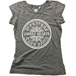 The Beatles - Sgt Pepper Drum Caviar Acid Wash Lady Gr i gruppen MERCHANDISE / T-shirt / Pop-Rock hos Bengans Skivbutik AB (5527428r)