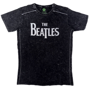 The Beatles - Drop T Logo Snow Wash Uni Bl    i gruppen MERCHANDISE / T-shirt / Pop-Rock hos Bengans Skivbutik AB (5527446r)
