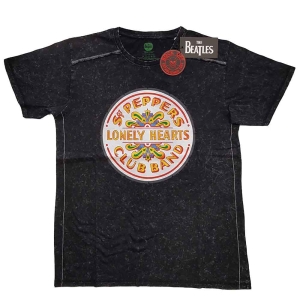 The Beatles - Sgt Pepper Drum Snow Wash Uni Bl    i gruppen MERCHANDISE / T-shirt / Pop-Rock hos Bengans Skivbutik AB (5527449r)