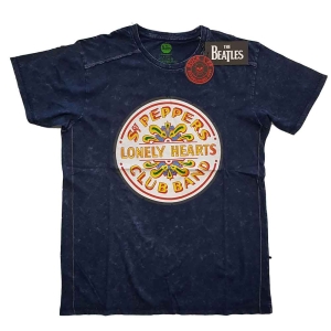 The Beatles - Sgt Pepper Drum Snow Wash Uni Navy    i gruppen MERCH / T-Shirt / Rockoff_Nya April24 hos Bengans Skivbutik AB (5527450r)