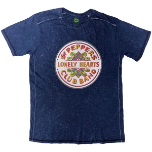 The Beatles - Sgt Pepper Drum Snow Wash Uni Navy    i gruppen MERCHANDISE / T-shirt / Pop-Rock hos Bengans Skivbutik AB (5527450r)