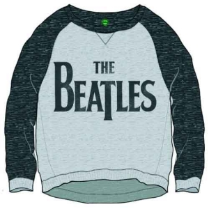 The Beatles - Drop T Logo Lady Grey/Char Sw   i gruppen MERCH / T-Shirt / Rockoff_Nya April24 hos Bengans Skivbutik AB (5527452r)
