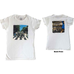 The Beatles - Vtge Abbey Road Lady Wht i gruppen MERCHANDISE / T-shirt / Pop-Rock hos Bengans Skivbutik AB (5527467r)