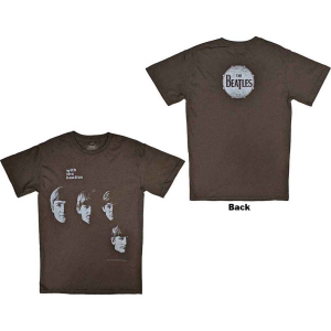 The Beatles - Vtge With Beatles Uni Brown    i gruppen MERCHANDISE / T-shirt / Pop-Rock hos Bengans Skivbutik AB (5527476r)