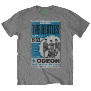The Beatles - Odeon Poster Uni Grey    i gruppen MERCHANDISE / T-shirt / Pop-Rock hos Bengans Skivbutik AB (5527483r)