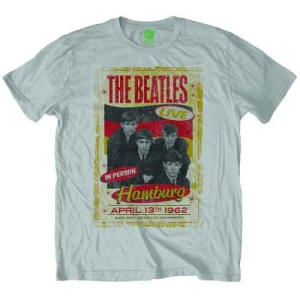 The Beatles - Hamburg Poster 1962 Uni Grey    i gruppen MERCH / T-Shirt / Rockoff_Nya April24 hos Bengans Skivbutik AB (5527485r)