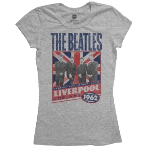 The Beatles - Liverpool England 1962 Lady Grey    i gruppen MERCH / T-Shirt / Rockoff_Nya April24 hos Bengans Skivbutik AB (5527487r)