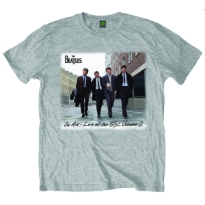The Beatles - On Air Uni Grey    i gruppen MERCH / T-Shirt / Rockoff_Nya April24 hos Bengans Skivbutik AB (5527768r)