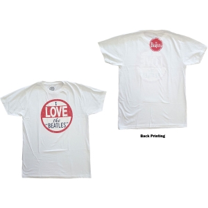 The Beatles - Vtge I Love The Beatles Uni Wht    i gruppen MERCHANDISE / T-shirt / Pop-Rock hos Bengans Skivbutik AB (5527777r)