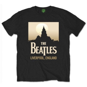 The Beatles - Liverpool England Uni Bl    i gruppen MERCHANDISE / T-shirt / Pop-Rock hos Bengans Skivbutik AB (5527779r)