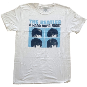 The Beatles - Hard Days Night Pastel Uni Wht  1 i gruppen MERCHANDISE / T-shirt / Pop-Rock hos Bengans Skivbutik AB (5527807r)
