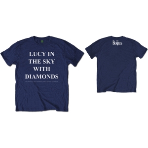 The Beatles - Lucy? Uni Navy    i gruppen MERCH / T-Shirt / Rockoff_Nya April24 hos Bengans Skivbutik AB (5528307r)