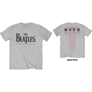 The Beatles - Candlestick Park Uni Grey    i gruppen MERCH / T-Shirt / Rockoff_Nya April24 hos Bengans Skivbutik AB (5528329r)