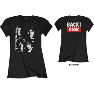 The Beatles - Back In The Ussr Lady Bl    i gruppen MERCH / T-Shirt / Rockoff_Nya April24 hos Bengans Skivbutik AB (5528338r)