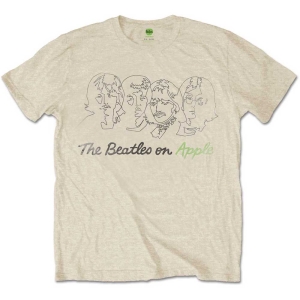 The Beatles - Outline Faces On Apple Uni Sand    i gruppen MERCH / T-Shirt / Rockoff_Nya April24 hos Bengans Skivbutik AB (5528347r)