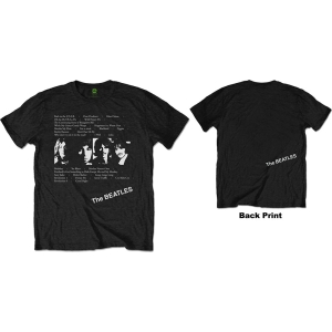 The Beatles - White Album Tracks Uni Bl    i gruppen MERCH / T-Shirt / Rockoff_Nya April24 hos Bengans Skivbutik AB (5528352r)