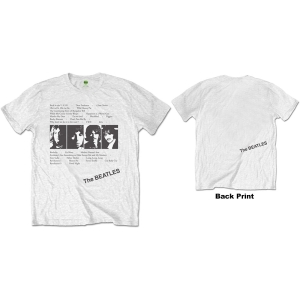 The Beatles - White Album Tracks Uni Wht    i gruppen MERCHANDISE / T-shirt / Pop-Rock hos Bengans Skivbutik AB (5528353r)