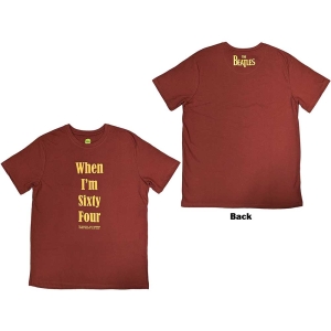 The Beatles - When I'm Sixty Four Uni Red    i gruppen MERCHANDISE / T-shirt / Pop-Rock hos Bengans Skivbutik AB (5528358r)