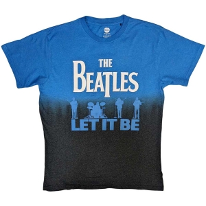 The Beatles - Let It Be Split Uni Blue Dip-Dye    i gruppen MERCH / T-Shirt / Rockoff_Nya April24 hos Bengans Skivbutik AB (5528367r)