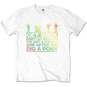 The Beatles - Get Back Gradient Uni Wht    i gruppen MERCHANDISE / T-shirt / Pop-Rock hos Bengans Skivbutik AB (5528376r)