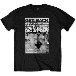 The Beatles - Rooftop Shot Uni Bl    i gruppen MERCHANDISE / T-shirt / Pop-Rock hos Bengans Skivbutik AB (5528381r)