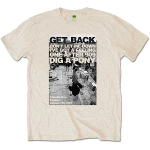The Beatles - Rooftop Shot Uni Natrl    i gruppen MERCHANDISE / T-shirt / Pop-Rock hos Bengans Skivbutik AB (5528382r)