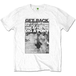 The Beatles - Rooftop Shot Uni Wht    i gruppen MERCHANDISE / T-shirt / Pop-Rock hos Bengans Skivbutik AB (5528384r)